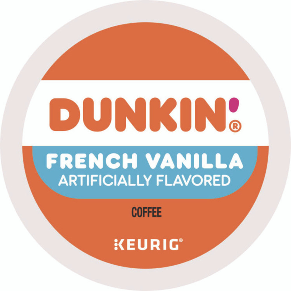 KEURIG DR PEPPER Dunkin'® 1268 K-Cup Pods, French Vanilla, 22/Box