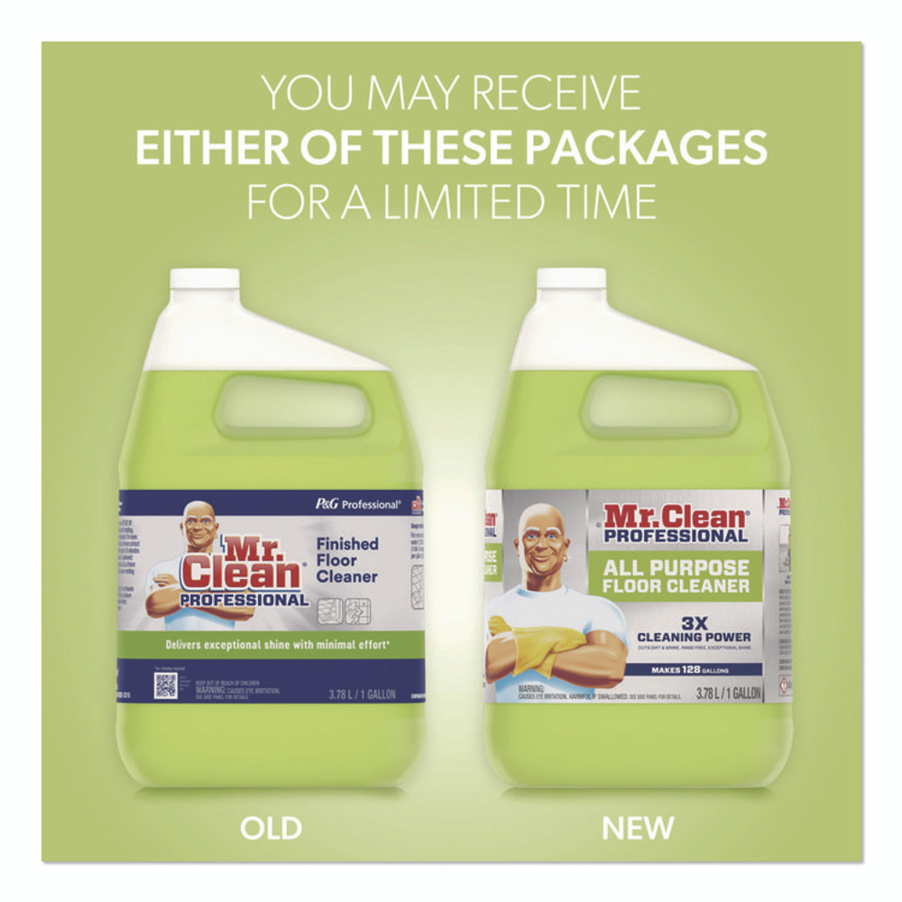 PROCTER & GAMBLE Mr. Clean® 02621CT Finished Floor Cleaner, Lemon Scent, 1 gal Bottle, 3/Carton