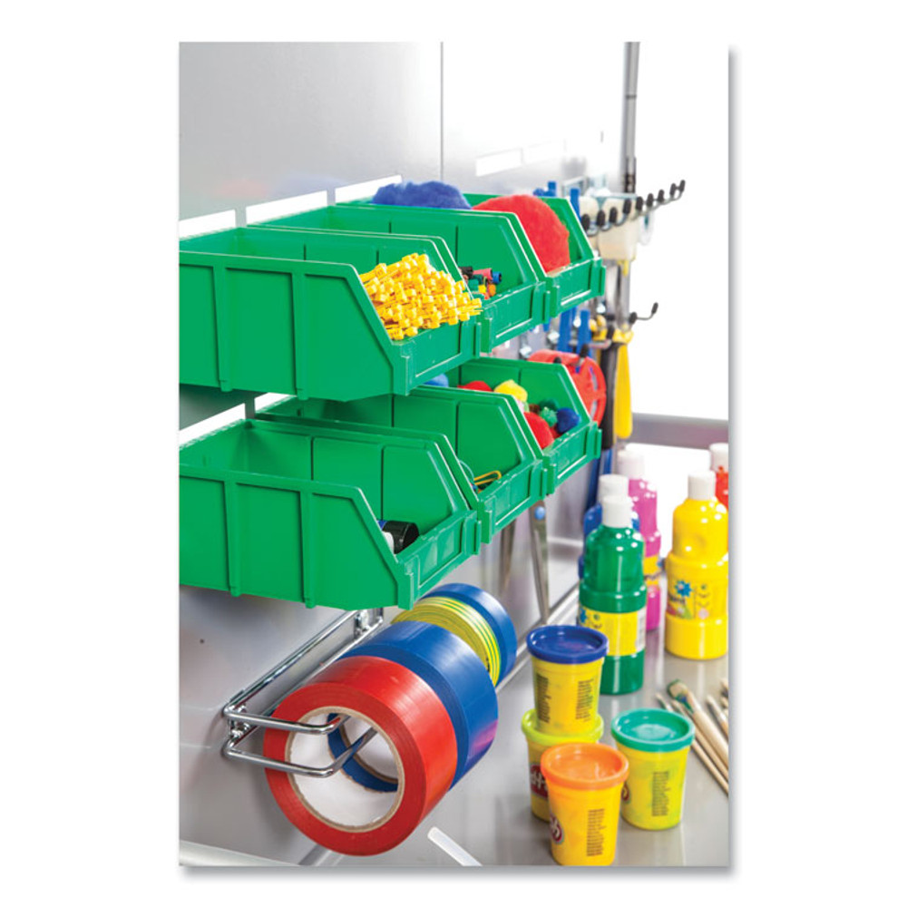 GRATNELLS USA, LLC MST014406 Callero MakerSpace Trolley Set 01, Metal, 1 Shelf, 12 F1 Bins, 3 F2 Bins, 42.9" x 17.3" x 61.8", Silver/Royal Blue