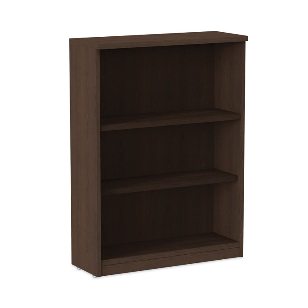 ALERA VA634432ES Alera Valencia Series Bookcase, Three-Shelf, 31.75w x 14d x 39.38h, Espresso