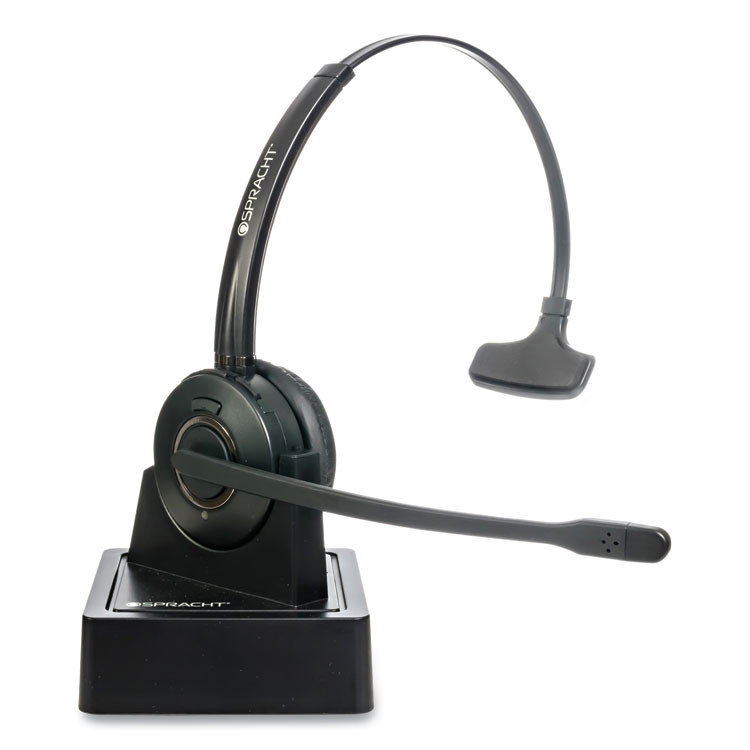 SPRACHT HS2050 ZuM Maestro Bluetooth Monaural Over The Head Headset, Black