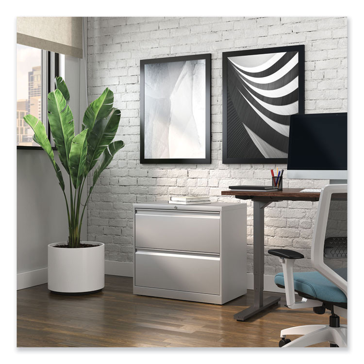 ALERA HLF3029LG Lateral File, 2 Legal/Letter-Size File Drawers, Light Gray, 30" x 18.63" x 28"