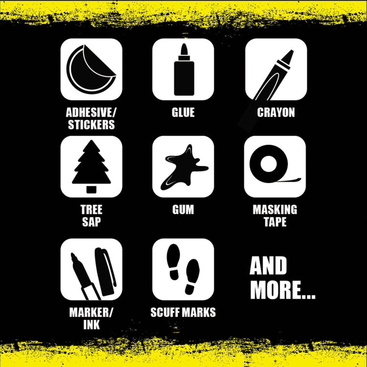 WEIMAN Goo Gone® 2000 Clean Up Wipes, 1-Ply, 8 x 7, Citrus Scent, White, 24/Canister, 4 Canisters/Carton