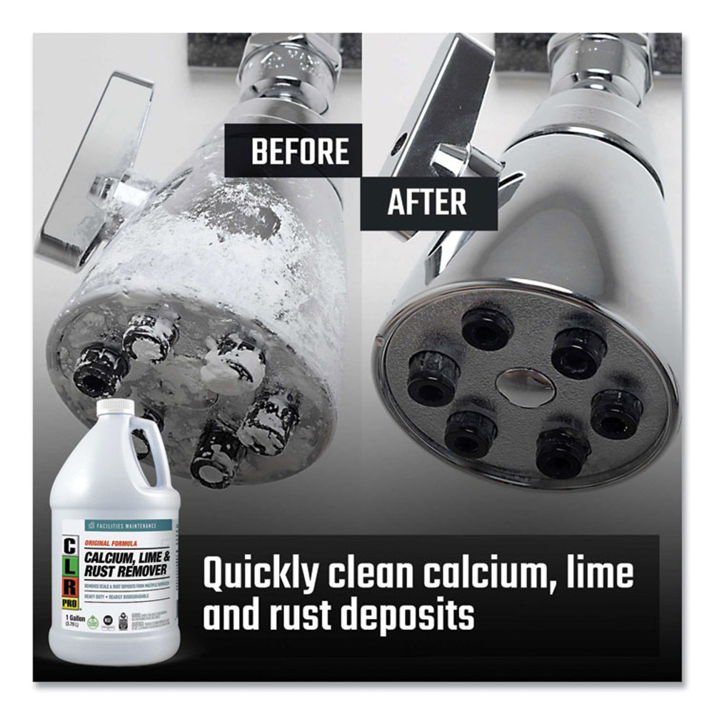 JELMAR, LLC CLR PRO® CL-4PRO Calcium, Lime and Rust Remover, 1 gal Bottle, 4/Carton