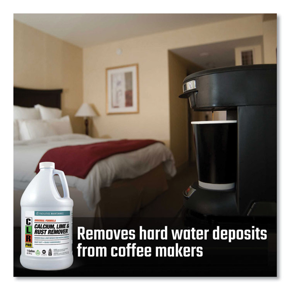 JELMAR, LLC CLR PRO® CL-4PRO Calcium, Lime and Rust Remover, 1 gal Bottle, 4/Carton