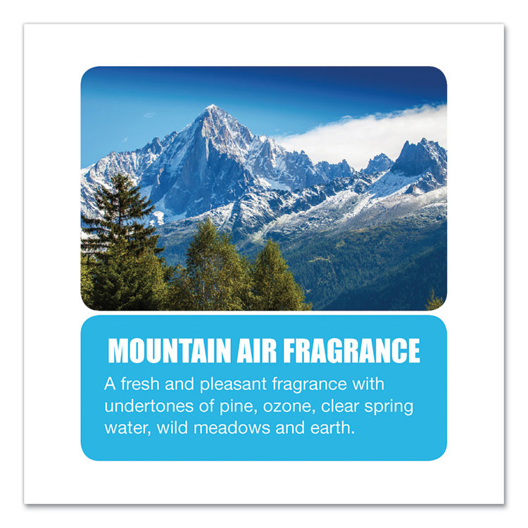 BIG D Industries 344 Odor Control Fogger, Mountain Air Scent, 5 oz Aerosol Spray, 12/Carton