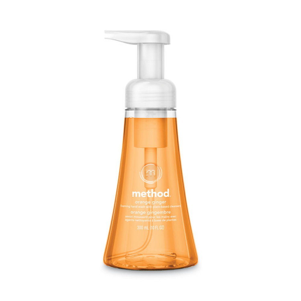 METHOD PRODUCTS INC. 01474 Foaming Hand Wash, Orange Ginger Scent, 10 oz, 6/Carton