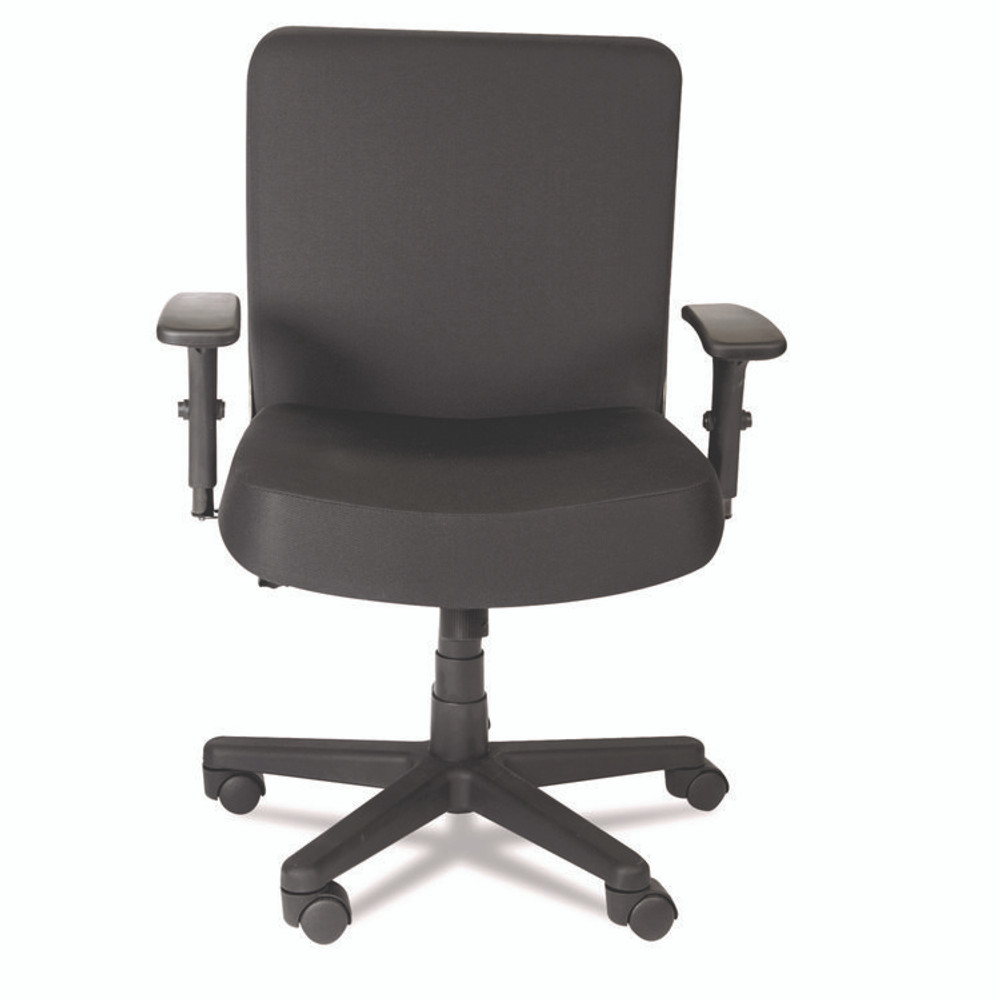 ALERA CP210 Alera XL Series Big/Tall Mid-Back Task Chair, Supports Up to 500 lb, 17.5" to 21" Seat Height, Black
