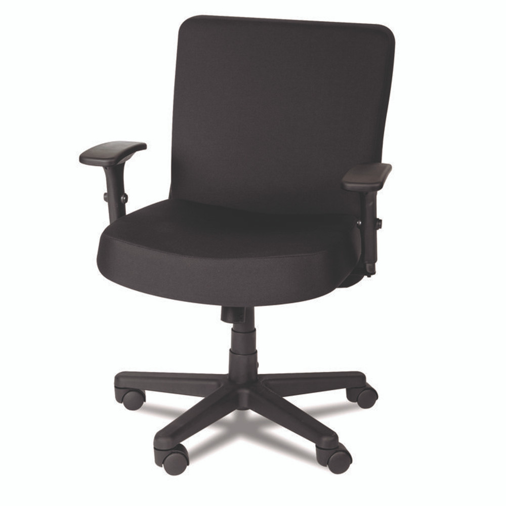 ALERA CP210 Alera XL Series Big/Tall Mid-Back Task Chair, Supports Up to 500 lb, 17.5" to 21" Seat Height, Black
