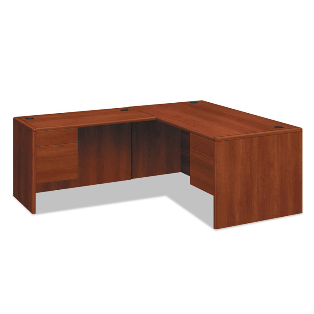 HON COMPANY 10716LCO 10700 "L" Workstation Return, Left 3/4 Pedestal, 48w x 24d x 29.5h, Cognac