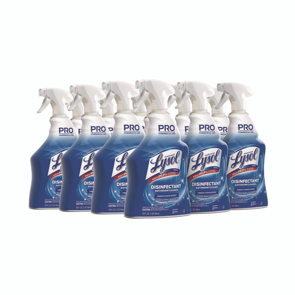 RECKITT BENCKISER Professional LYSOL® Brand 04685CT Disinfectant Bathroom Cleaner, 32 oz Spray Bottle, 12/Carton