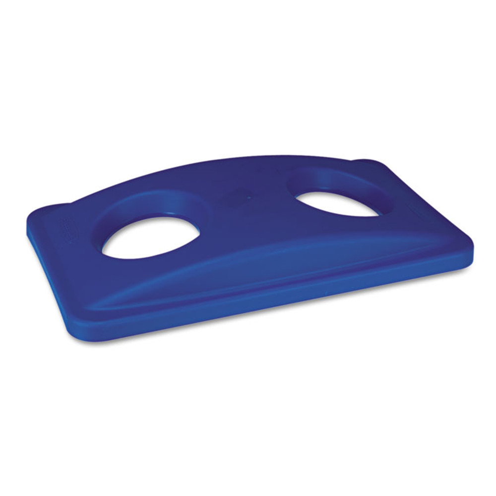 RUBBERMAID COMMERCIAL PROD. 269288BE Lid for Slim Jim Bottle Recycling Container, 20.38w x 11.38d x 2.75h, Blue