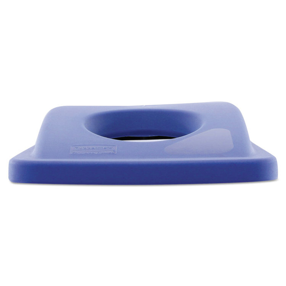 RUBBERMAID COMMERCIAL PROD. 269288BE Lid for Slim Jim Bottle Recycling Container, 20.38w x 11.38d x 2.75h, Blue