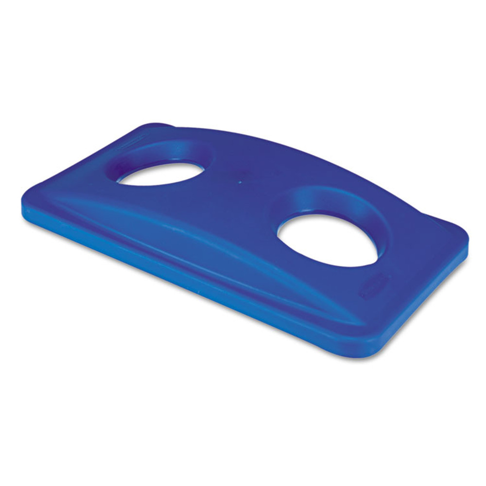 RUBBERMAID COMMERCIAL PROD. 269288BE Lid for Slim Jim Bottle Recycling Container, 20.38w x 11.38d x 2.75h, Blue