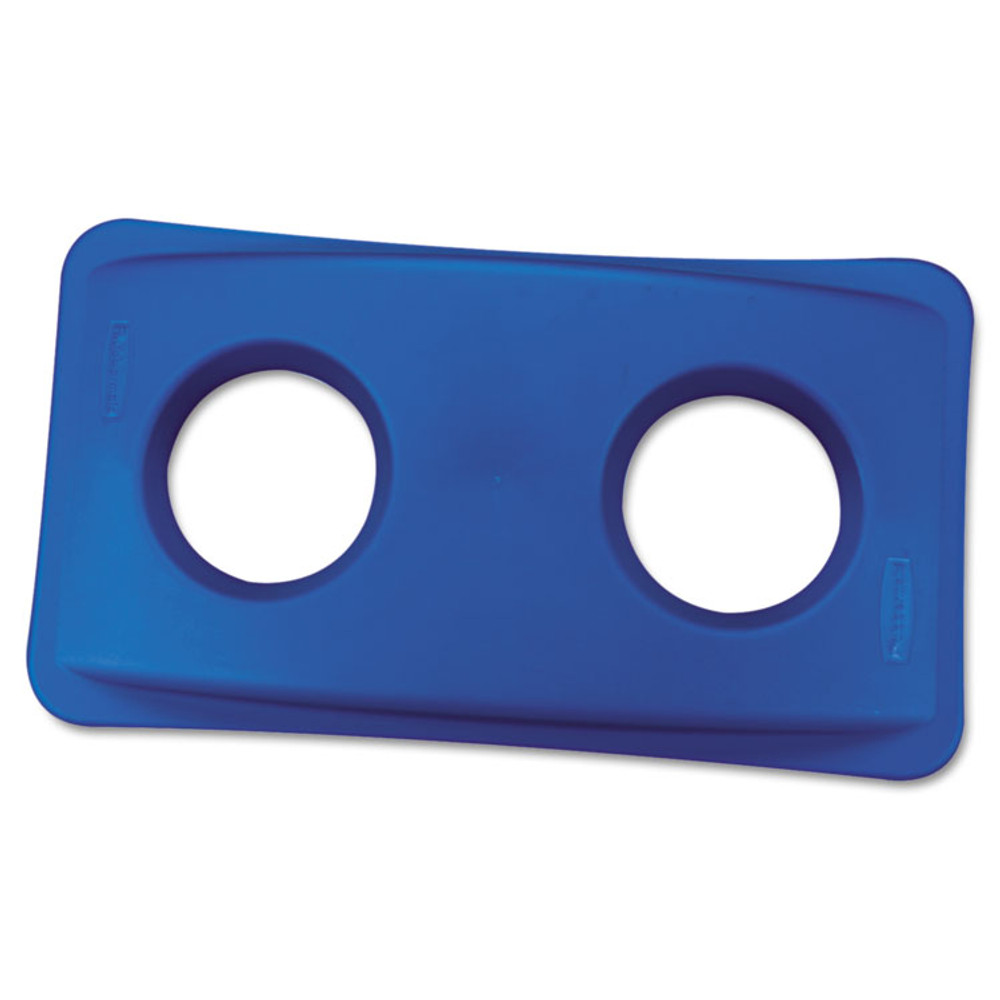 RUBBERMAID COMMERCIAL PROD. 269288BE Lid for Slim Jim Bottle Recycling Container, 20.38w x 11.38d x 2.75h, Blue