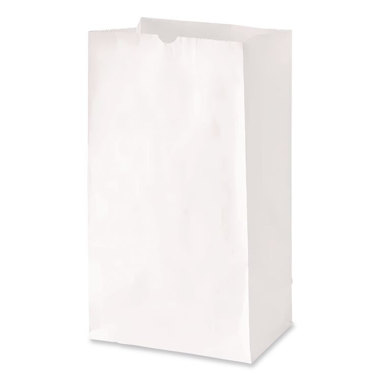 ROSS & WALLACE PAPER PRODUCTS, INC. GW16-500 Grocery Paper Bags, 16# Size, 40# Basis Weight, 7.75" x 4.75" x 16", White, 500/Bundle