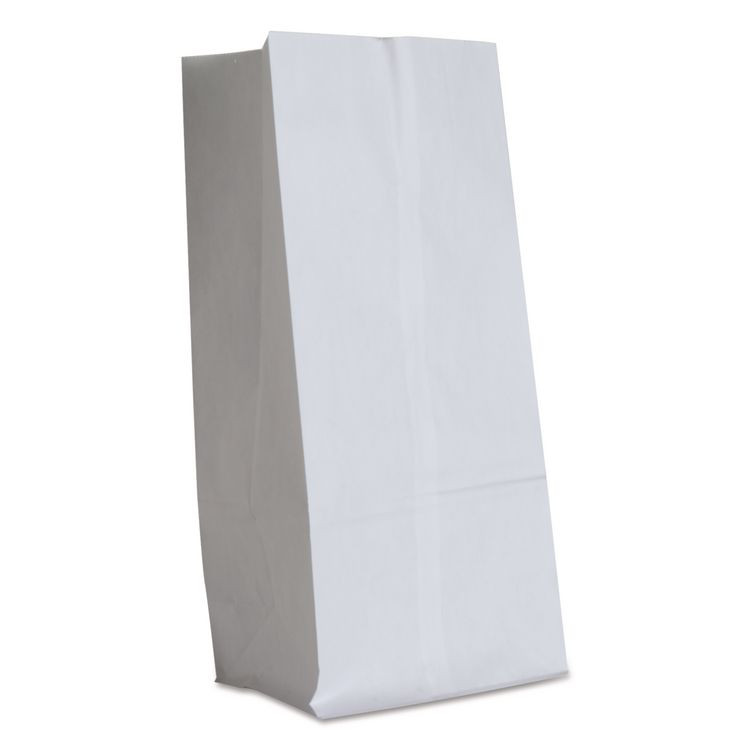ROSS & WALLACE PAPER PRODUCTS, INC. GW16-500 Grocery Paper Bags, 16# Size, 40# Basis Weight, 7.75" x 4.75" x 16", White, 500/Bundle