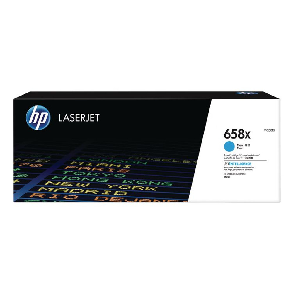HP INC W2001X HP 658X, (W2001X) High-Yield Cyan Original LaserJet Toner Cartridge