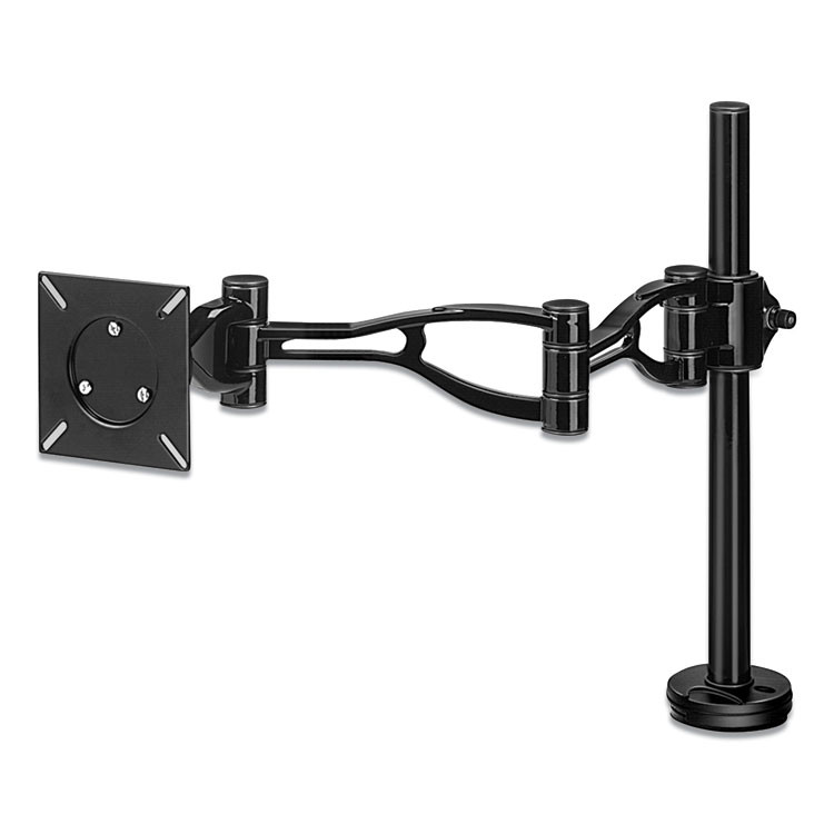 FELLOWES MFG. CO. 8041601 Professional Series Depth Adjustable Monitor Arm, 360 Degree Rotation, 37 Degree Tilt, 360 Degree Pan, Black, Supports 24 lb