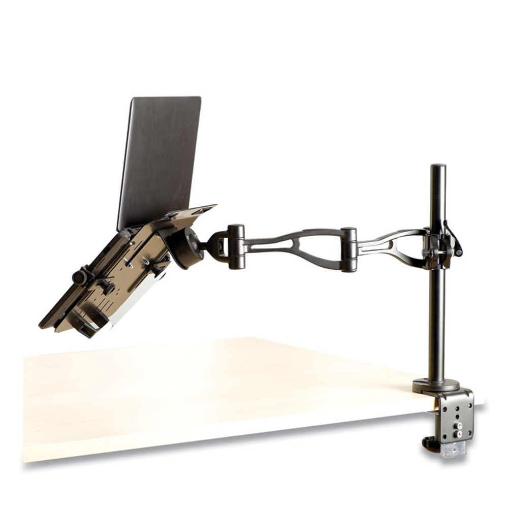 FELLOWES MFG. CO. 8041601 Professional Series Depth Adjustable Monitor Arm, 360 Degree Rotation, 37 Degree Tilt, 360 Degree Pan, Black, Supports 24 lb