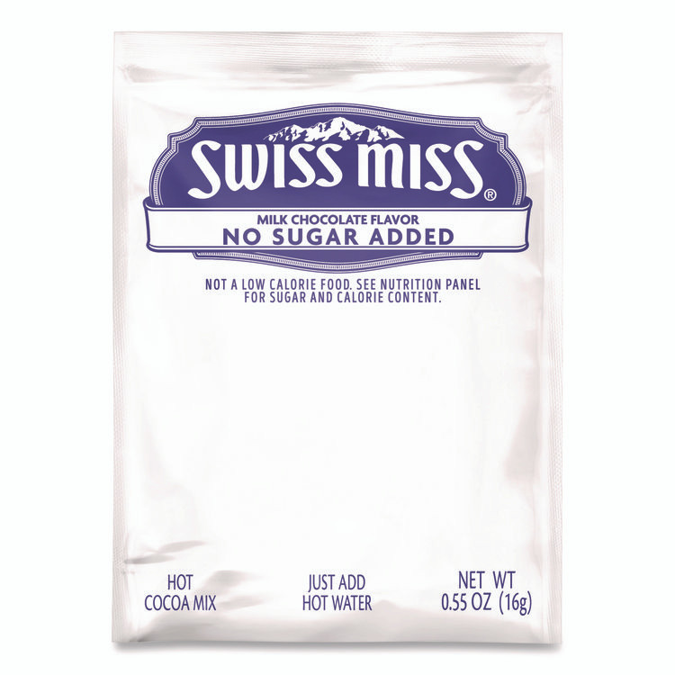 KEURIG DR PEPPER Swiss Miss® 55584 Hot Cocoa Mix, No Sugar Added, 24 Packets/Box
