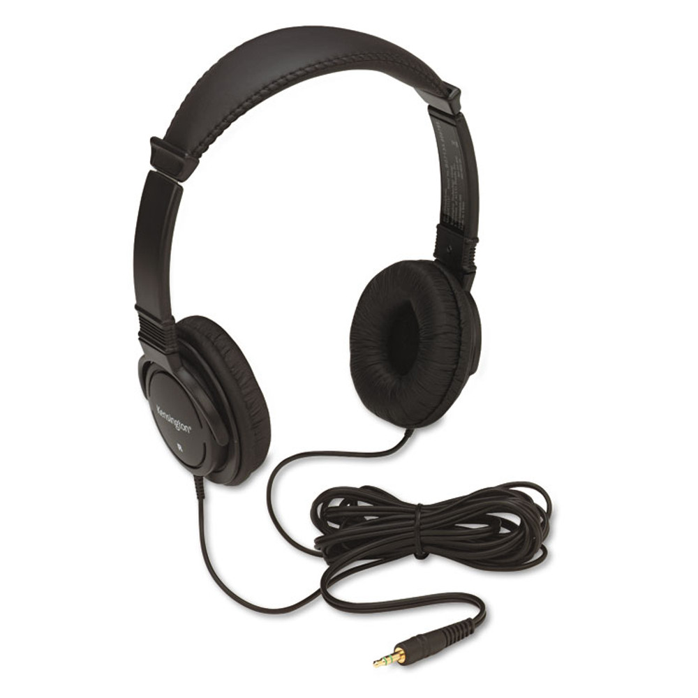 KENSINGTON 33137 Hi-Fi Headphones, Plush Sealed Earpads, Black