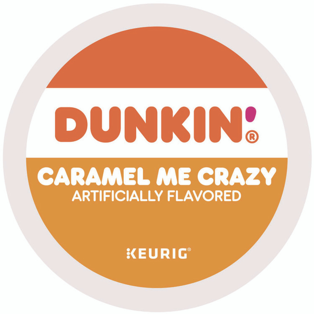 KEURIG DR PEPPER Dunkin'® 1277 K-Cup Pods, Caramel Me Crazy, 22/Box