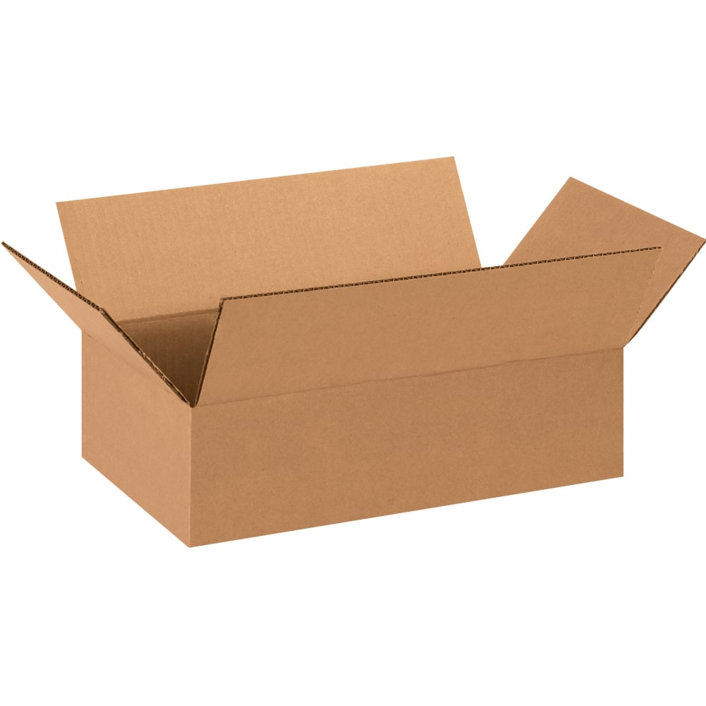 B O X MANAGEMENT, INC. Partners Brand 1484  Corrugated Boxes 14in x 8in x 4in, Bundle of 25