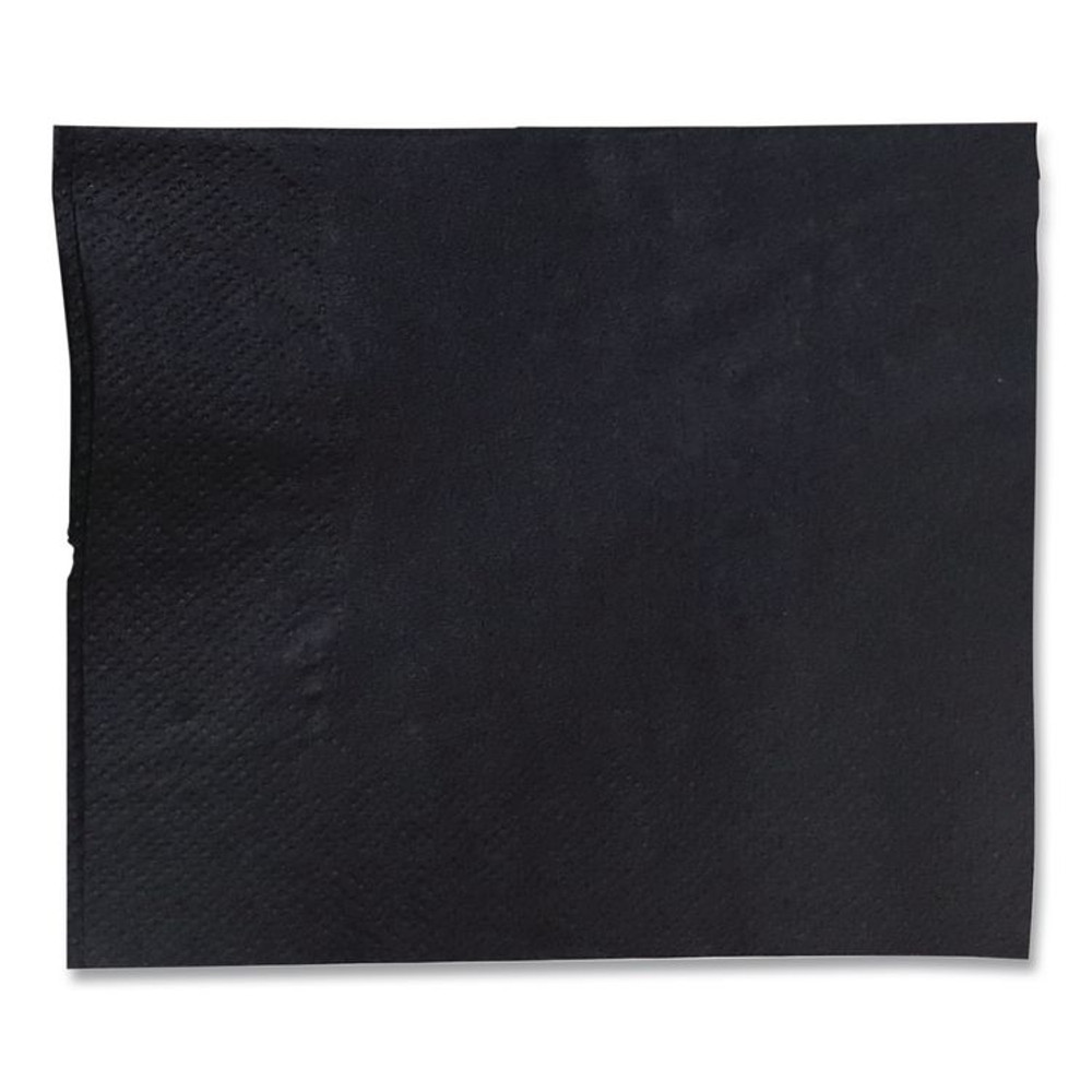 GEN 1402 Cocktail Napkins, 2-Ply, 9w x 9d, Black, 2,000/Carton