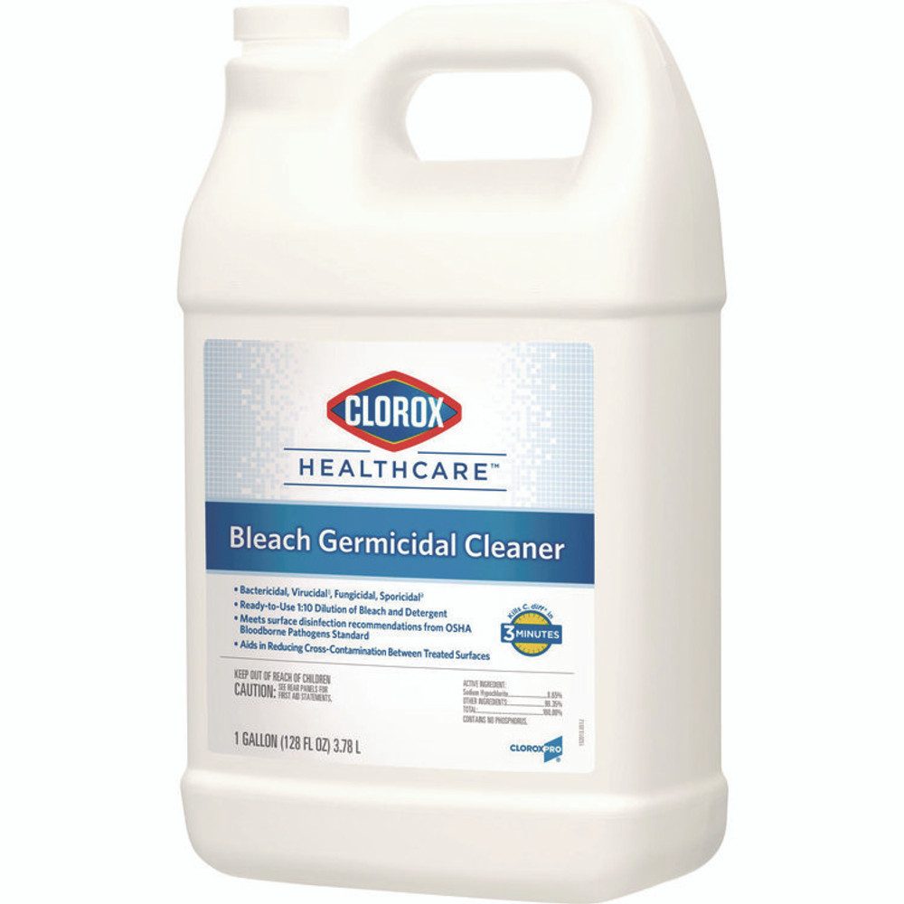 CLOROX SALES CO. Healthcare® 68978EA Bleach Germicidal Cleaner, 128 oz Refill Bottle