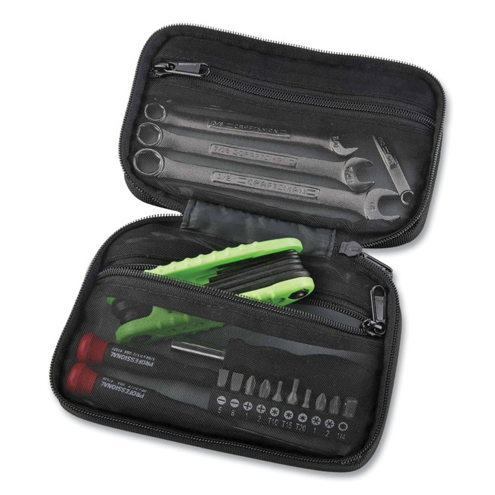 TENACIOUS HOLDINGS, INC. ergodyne® 13220 Arsenal 5876 Small Buddy Organizer, 2 Compartments, 4.5 x 7.5 x 3, Black