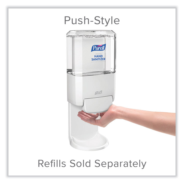 GO-JO INDUSTRIES PURELL® 502001 Push-Style Hand Sanitizer Dispenser, 1,200 mL, 5.25 x 8.56 x 12.13, White
