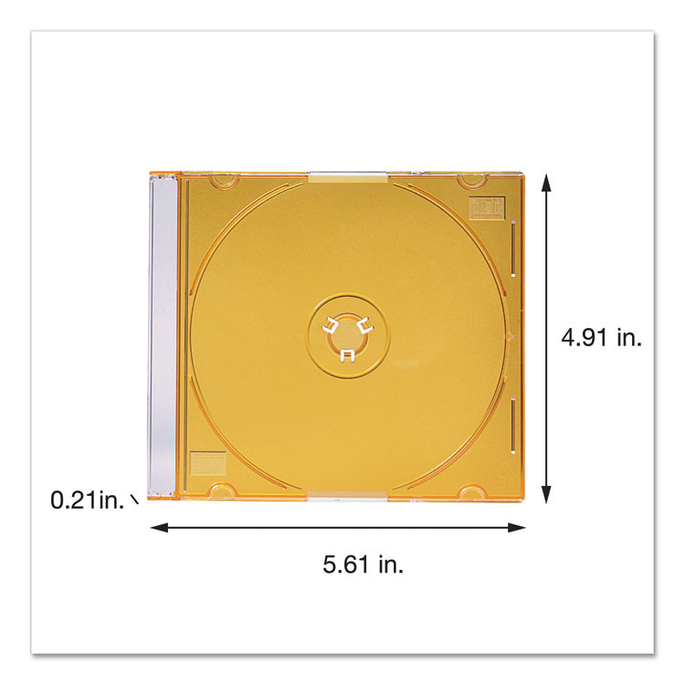 VERBATIM CORPORATION 94178 CD/DVD Slim Case, Assorted Colors, 50/Pack