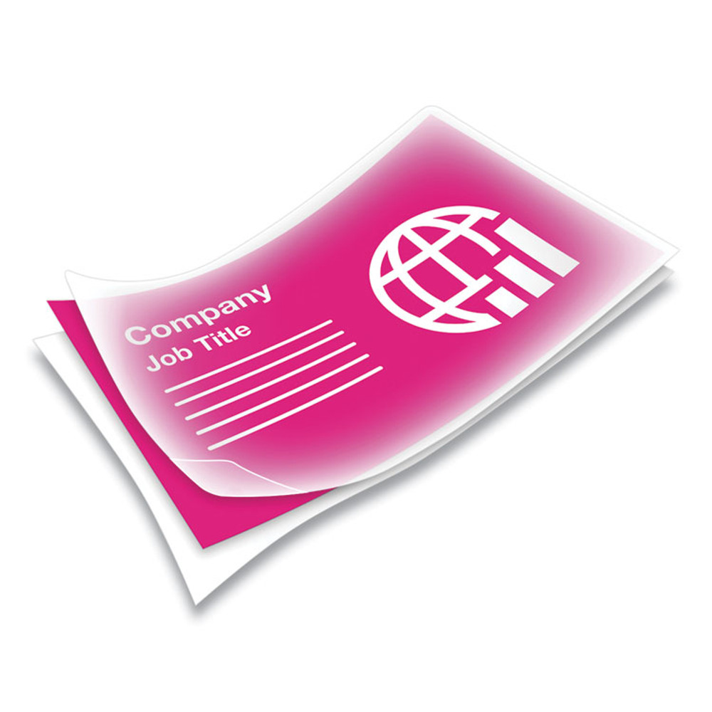 FELLOWES MFG. CO. 52058 Laminating Pouches, 10 mil, 3.75" x 2.25", Gloss Clear, 100/Pack