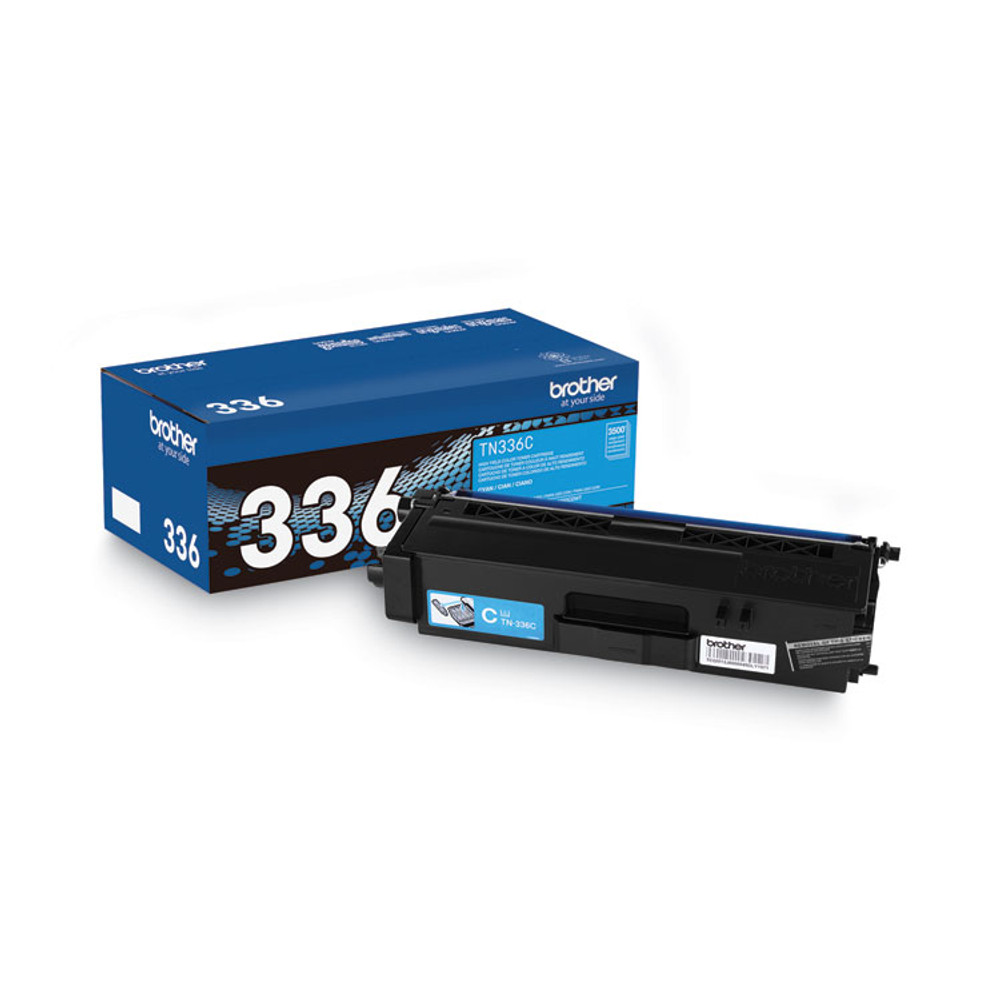 BROTHER INTL. CORP. TN336C TN336C High-Yield Toner, 3,500 Page-Yield, Cyan