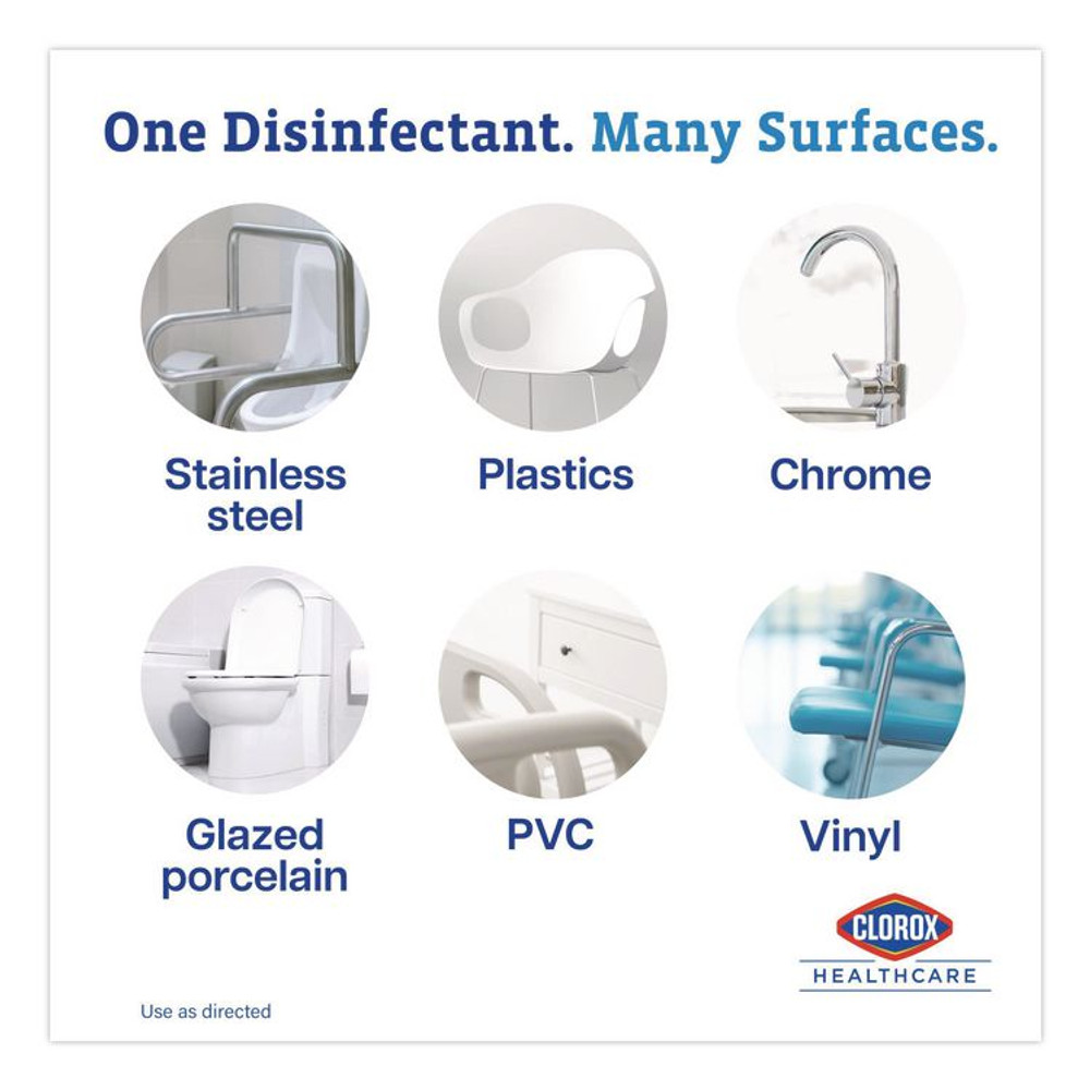 CLOROX SALES CO. Healthcare® 32409 Spore Defense Cleaner Disinfectant, Open System, 1 gal Refill Bottle, 4/Carton