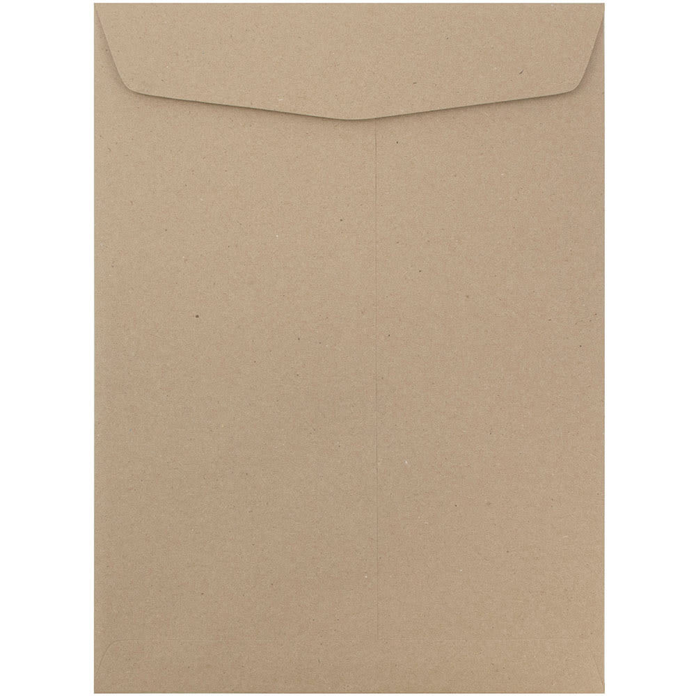 JAM PAPER AND ENVELOPE 6315603C JAM Paper Open-End 10in x 13in Catalog Envelopes, Gummed Closure, Brown, Pack Of 10 Envelopes