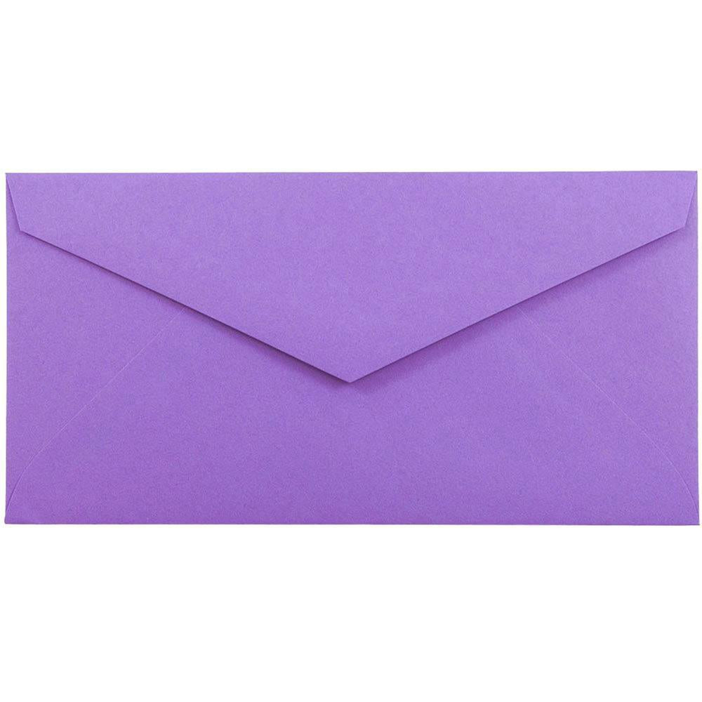 JAM PAPER AND ENVELOPE JAM Paper 34097581  Booklet Envelopes, #7 3/4 Monarch, Gummed Seal, 30% Recycled, Violet Purple, Pack Of 25