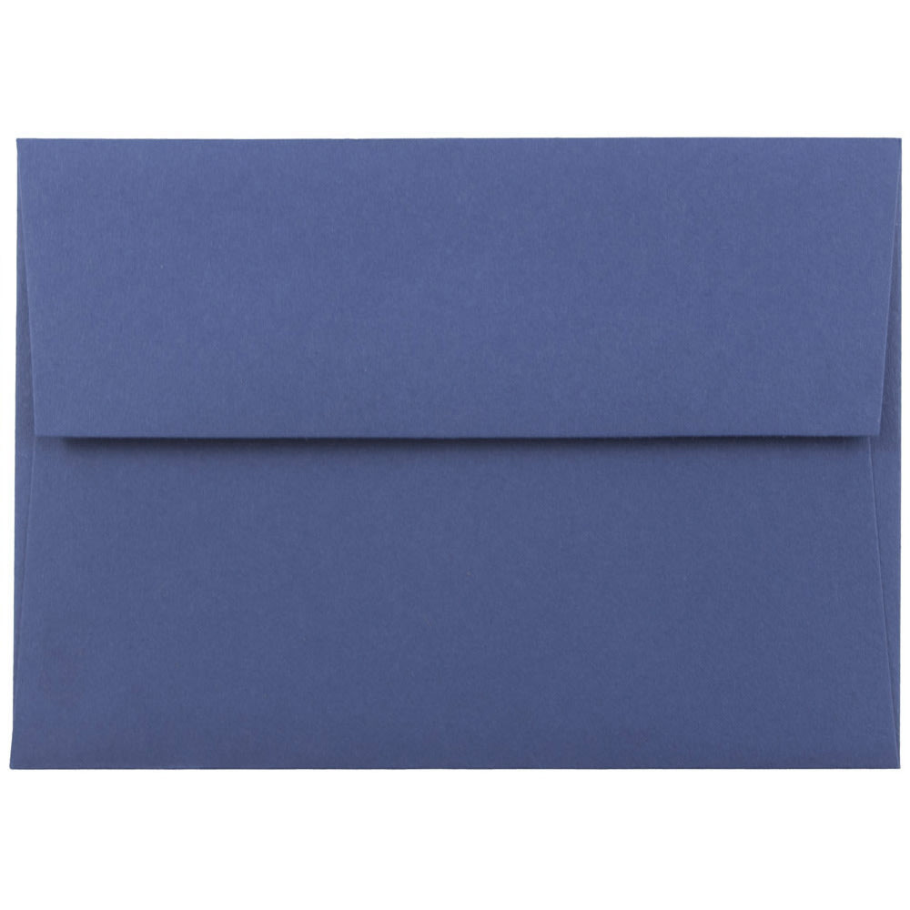 JAM PAPER AND ENVELOPE JAM Paper 563916906  Booklet Invitation Envelopes, A6, Gummed Seal, Presidential Blue, Pack Of 25