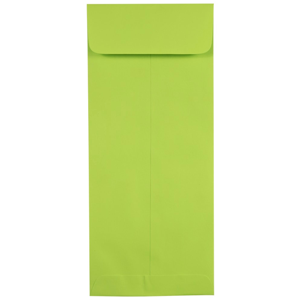 JAM PAPER AND ENVELOPE JAM Paper 15870  #10 Policy Envelopes, Gummed Seal, Ultra Lime Green, Pack Of 25