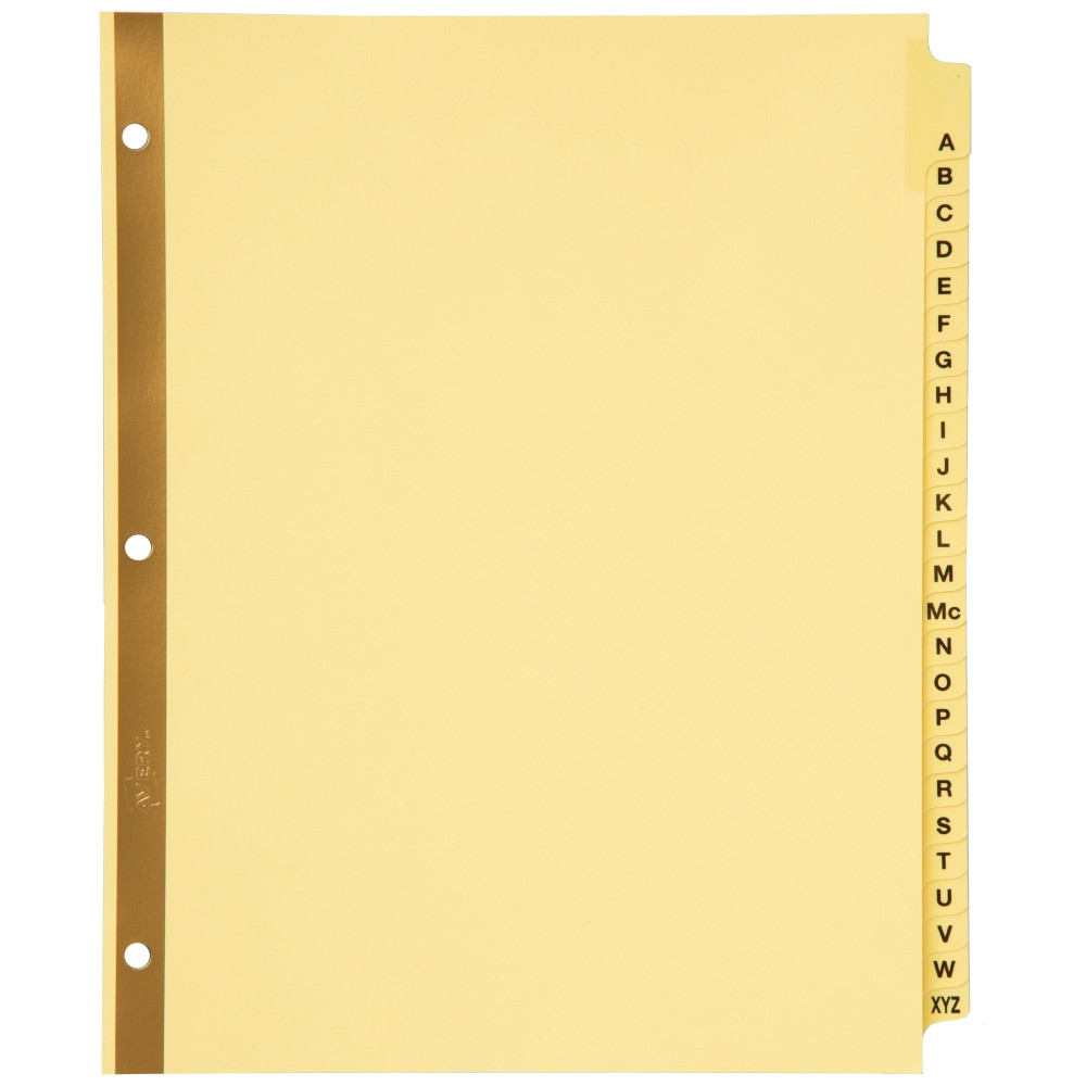 AVERY PRODUCTS CORPORATION 11306 Avery Laminated Preprinted Dividers, A-Z Tabs, 8 1/2in x 11in, Set Of 25