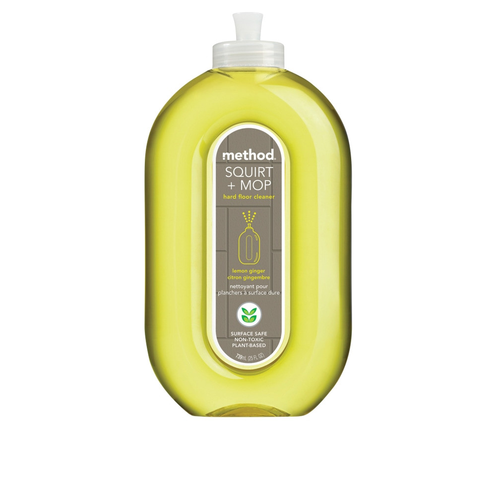 METHOD PRODUCTS, INC. 00563 Method Squirt And Mop All Floor Cleaner, Lemon Ginger Scent, 25 Oz Bottle