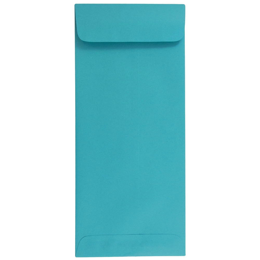 JAM PAPER AND ENVELOPE 15874 JAM Paper #10 Policy Envelopes, Gummed Seal, 30% Recycled, Sea Blue, Pack Of 25