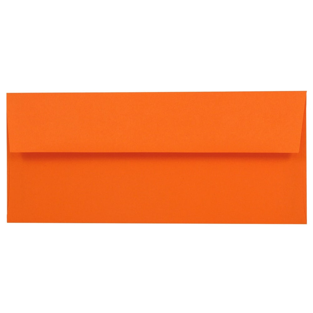 JAM PAPER AND ENVELOPE JAM Paper 15860  #10 Business Colored Envelopes, 4 1/8in x 9 1/2in, Orange, 25/Pack