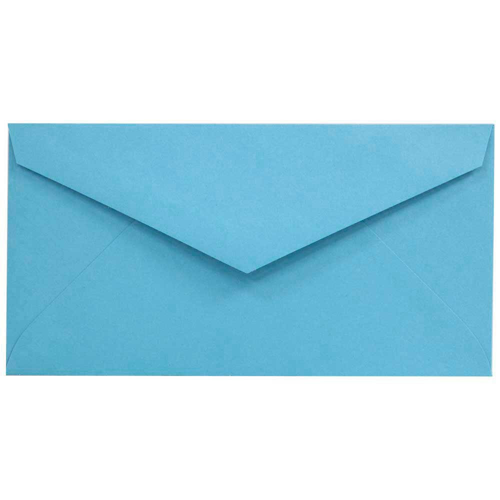 JAM PAPER AND ENVELOPE 34097574 JAM Paper Booklet Envelopes, #7 3/4 Monarch, Gummed Seal, 30% Recycled, Blue, Pack Of 25