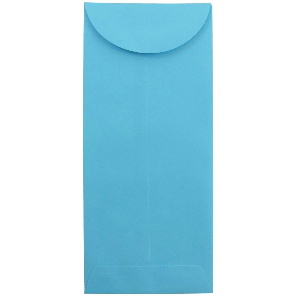 JAM PAPER AND ENVELOPE 3156390 JAM Paper Policy Envelopes, #11, Gummed Seal, 30% Recycled, Blue, Pack Of 25