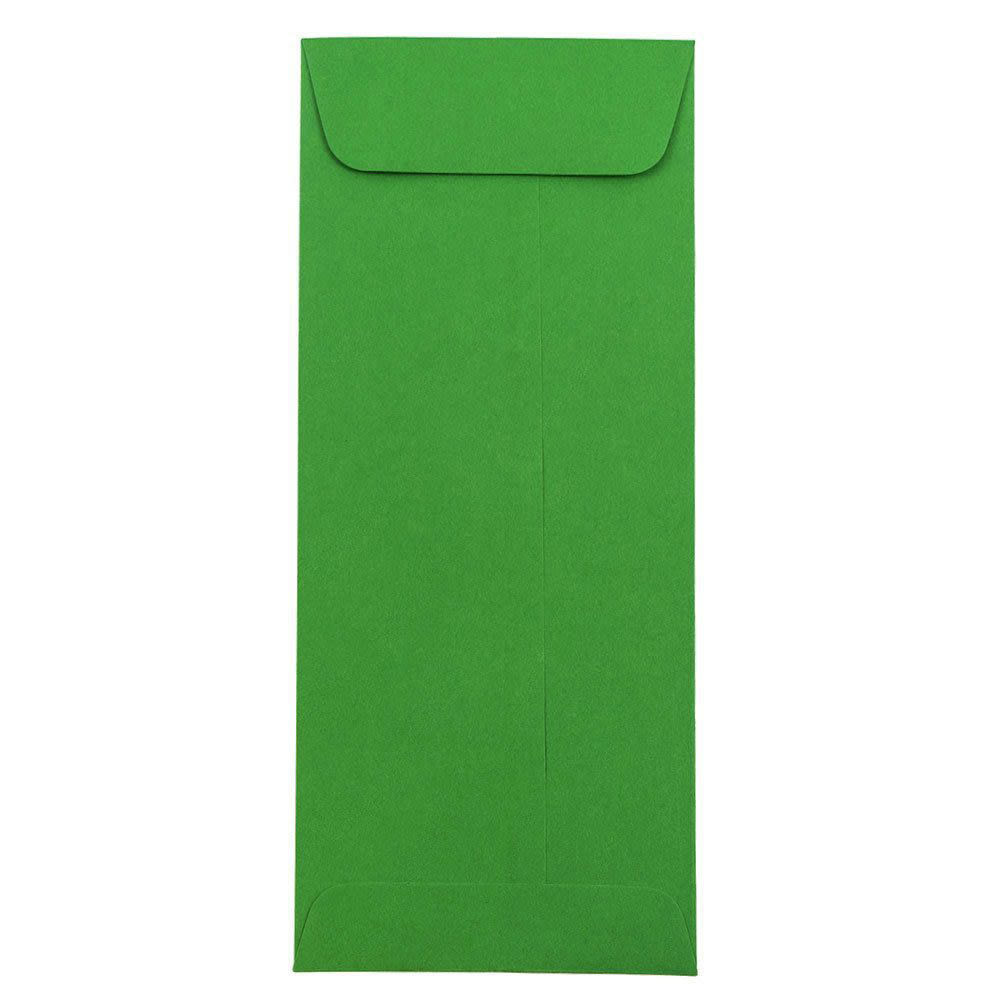 JAM PAPER AND ENVELOPE 15884 JAM Paper #10 Policy Envelopes, Gummed Seal, 30% Recycled, Green, Pack Of 25