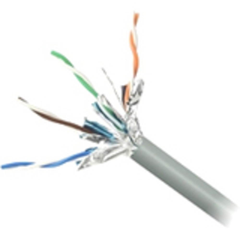 BELKIN, INC. F2CP004-1000-GY Belkin Cat. 6a STP Solid Cable - Bare Wire - Bare Wire - 1000ft - Gray