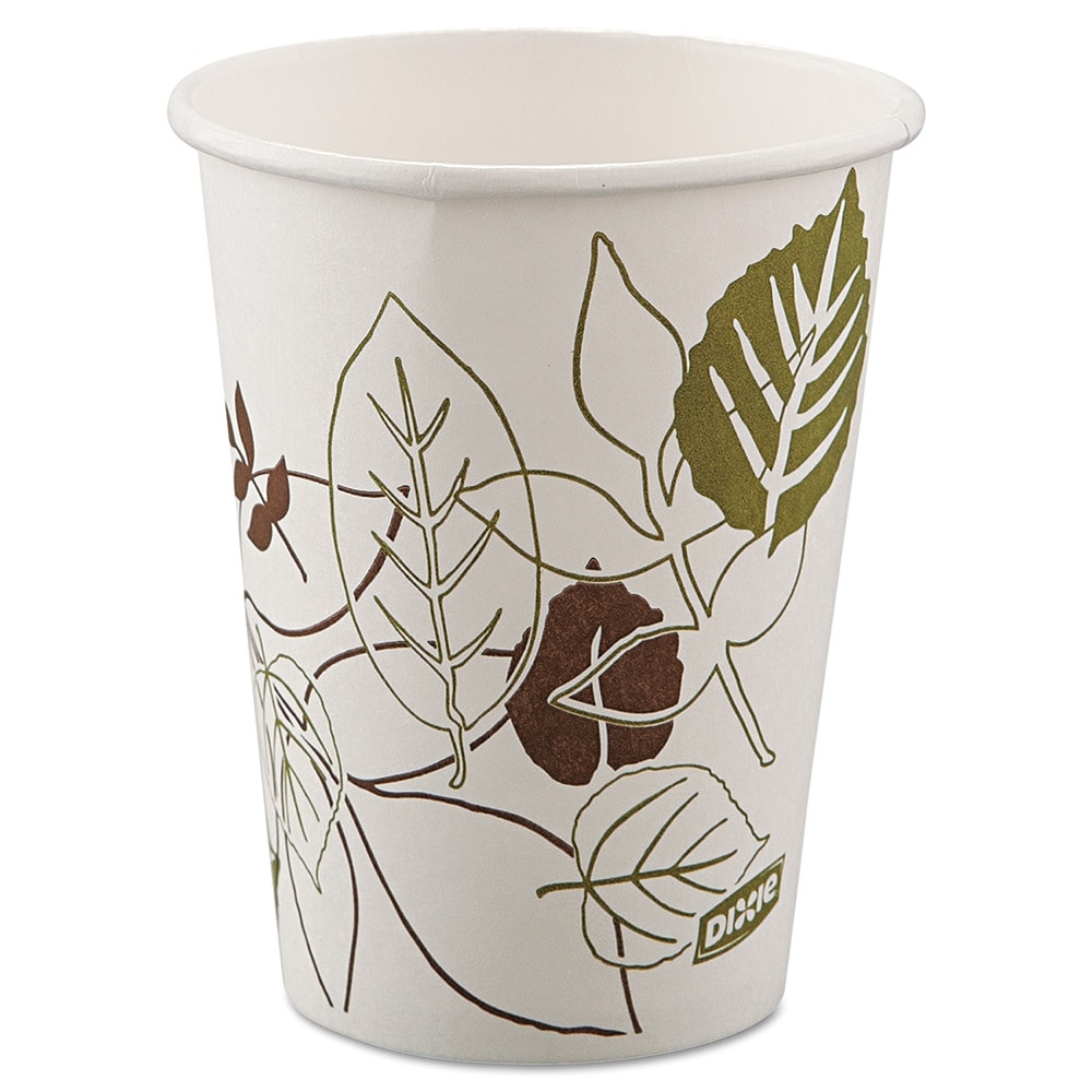 Dixie DXE2338WSPK 8 oz Paper Hot Paper Cups