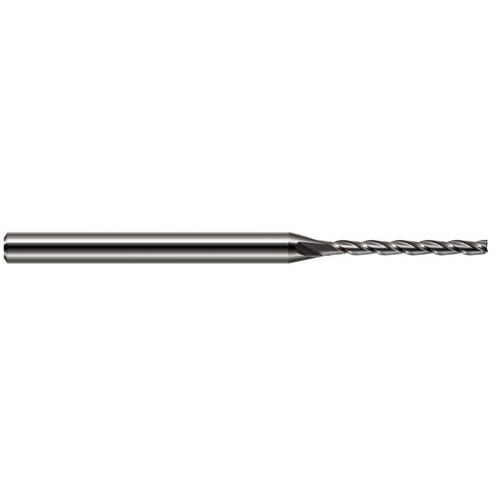 Harvey Tool 802662 Square End Mill: 1/16'' Dia, 5/8'' LOC, 1/8'' Shank Dia, 2-1/2'' OAL, 4 Flutes, Solid Carbide